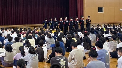 壮行会(陸上部)